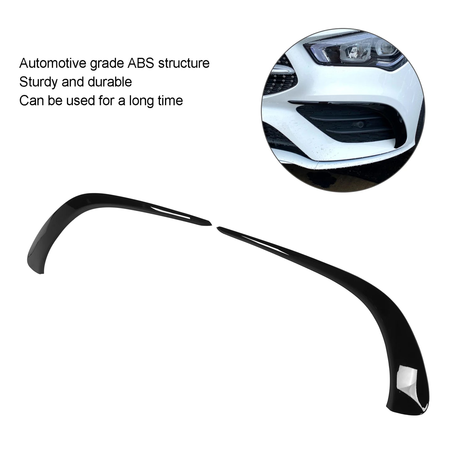 Front Lip Splitter Fog Lamp Cover for Mercedes-Benz CLA Class C118 W118 2019