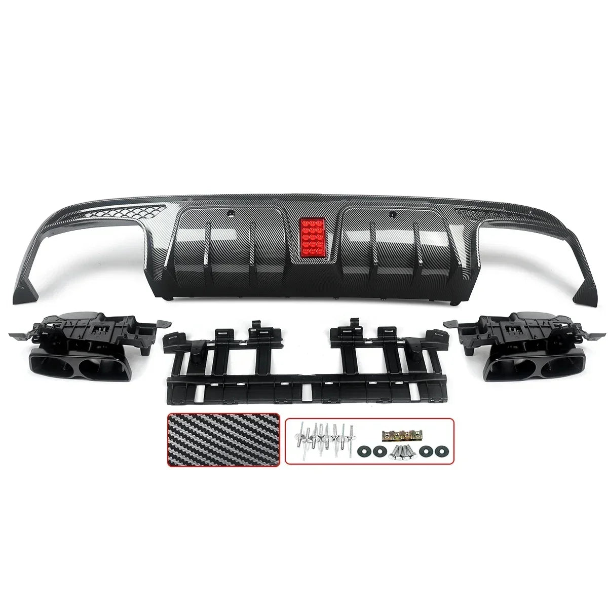 C63/ C63S/C43 Rear Diffuser with Exhaust Tips 